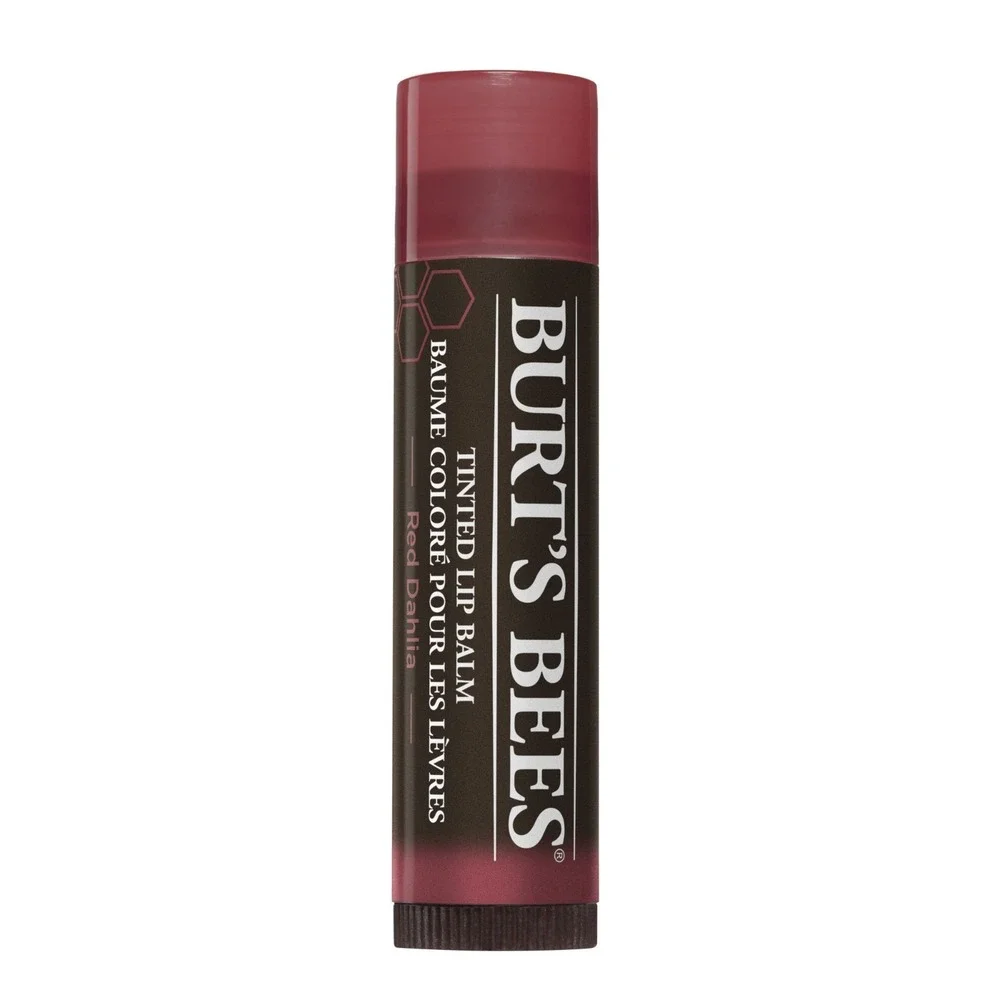 Burt's Bees Tinted Lip Balm Red Dahlia 0.15 Oz 100% Natural Moisturizing NEW